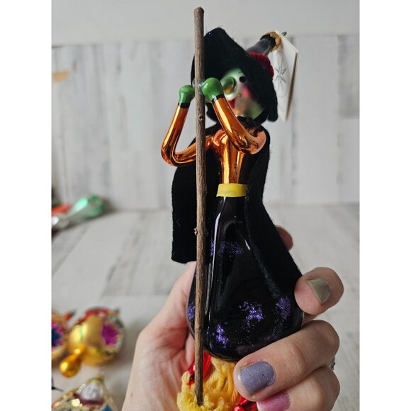 Radko vintage hilda witch broom Italian ornament Xmas Halloween - Picture 11 of 13